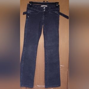 Junior's Beverly Jeans,  black jeggings with rhinestones